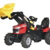 Tractor a pedales con cargador frontal Massey Ferguson 7726, con neumáticos, a partir de 3 años, rollyFarmtrac de Rolly Toys