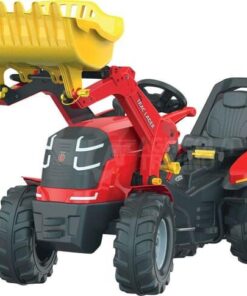 Tractor a pedales con cargador frontal, Premium con frenos y engranajes, a partir de 3 años, rollyX-Trac de Rolly Toys