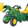 Tractor a pedales con cargador frontal, John Deere 7930, con freno, engranajes y neumáticos, a partir de 3 años, Rolly Farmtrac de Rolly Toys