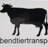 Placa advert. transp. animales