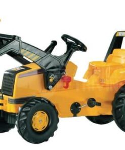 Tractor CAT con cargadora frontal y pala trasera