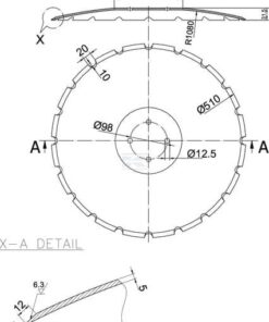 Disco dentado 510x5,0mm