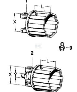 Cubo K32 or.25 N.8 M10 12 Carcasa K33B W2300