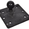 Base cuadrada VESA de 75 y 100 mm, bola C/1,5"