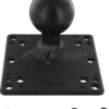 Base cuadrada VESA de 75 y 100 mm, bola D/2,25"
