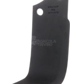 Cuchilla rotavator 224x140x80 mm, 8 mm de grosor, válida para Maschio