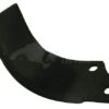Cuchilla rotavator 190x135x80 mm, 6 mm de grosor, válida para Maschio