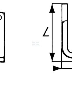 Cuchilla rotavator 135x110x50 mm 5 mm de grosor, válida para Agria 11 Cuchilla rotavator 135x110x50 mm 5 mm de grosor, válida para Agria