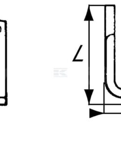 Cuchilla rotavator 155x60x50 mm 5 mm de grosor, válida para Agria