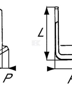 Cuchilla rotavator 215x135x80 mm 9 mm de grosor, válida para Maletti