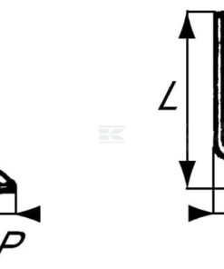 Cuchilla rotavator 190x43x30 mm 4 mm de grosor, válida para Holder