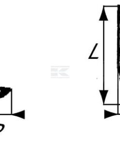 Cuchilla rotavator 200x75x40 mm 4 mm de grosor, válida para Iseki