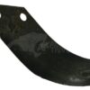 Cuchilla rotavator 185x88x60 mm, 6 mm de grosor, válida para Pasquali