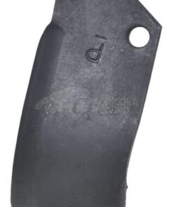 Cuchilla rotavator 204x141x80 mm, 8 mm de grosor, válida para Pegoraro