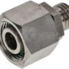 Racor reductor 12Lx6L acero inox.