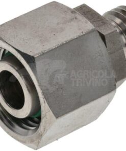 Racor reductor 12Lx6L acero inox.