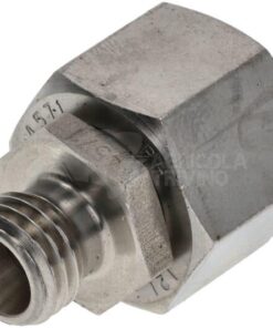 Racor reductor 12Lx6L acero inox.