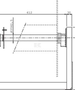 Soporte para un carrete de manguera