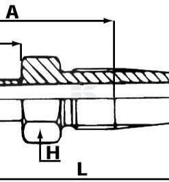 Racor a rosca DN6 - 8 mm