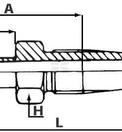 Racor a rosca DN8 - 12 mm