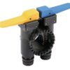 Grifo doble amarillo/azul