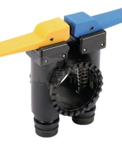 Grifo doble amarillo/azul