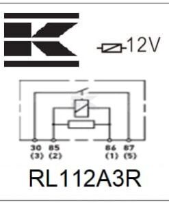 Relé 12 V, normalmente abierto, 40 A, con resistencia, con soporte