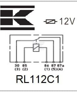 Mini relé 12 V, conmutador, 30 A/40 A, sin soporte