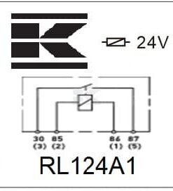 Mini relé 24 V, normalmente abierto, 20 A, sin soporte 6 Mini relé 24 V, normalmente abierto, 20 A, sin soporte