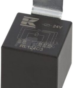 Mini relé 24 V, conmutable, 30 A/40 A, con soporte