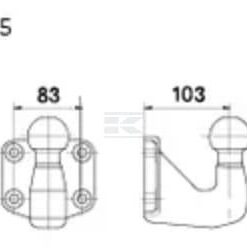 Enganche de bola de remolque K50