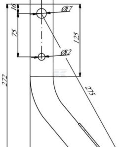 Gancho de fresa Carbide 40x10 L = 275 3 Gancho de fresa Carbide 40x10 L = 275