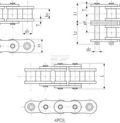 Eslab. cadena recto ASA 100SUP