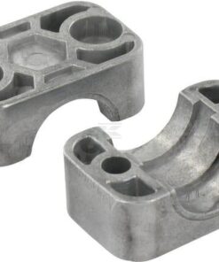 Conjunto abrazaderas alu. 22 mm