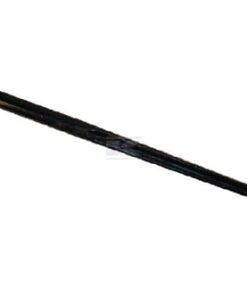 Diente cargadora frontal, recto, sección doble-T de 35 x 600 mm, punta afilada, rojo, con tuerca de M22 x 1,5 mm, SHW