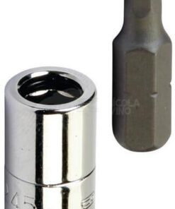 Vaso destornillador 1/4" 6 caras 4 mm