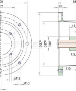 Soporte bomba F E 300 SAE-C 3 Soporte bomba F E 300 SAE-C