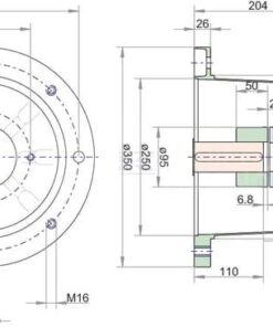 Soporte bomba L K J 350 SAE-B