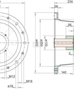 Soporte bomba F E 450 SAE-C 5 Soporte bomba F E 450 SAE-C