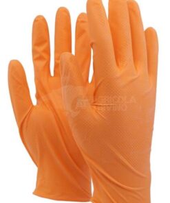 Guantes desechables, Gentle Grip Orange, naranja, talla M (100 uds.)