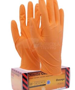 Guantes desechables, Gentle Grip Orange, naranja, talla M (100 uds.)