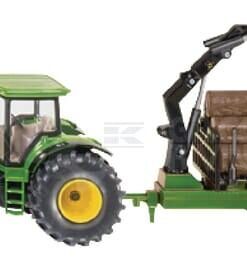 John Deere + remolq. madera