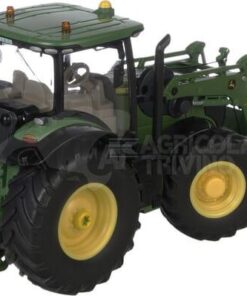 John Deere 7310R con cargador frontal y control de aplicación bluetooth