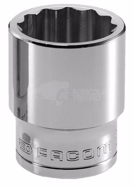 Vaso de 22 mm, 12 puntas dodecagonal, cuadradillo de 1/2" 1 Vaso de 22 mm, 12 puntas dodecagonal, cuadradillo de 1/2"