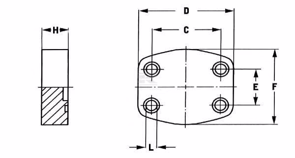 Brida SAE 3000PSI 1/2 2 Brida SAE 3000PSI 1/2