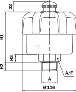 Filtro aireación 1 1/2" 3 µm