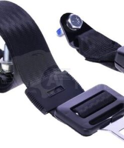 Cinturón de seguridad negro estático 2 puntos