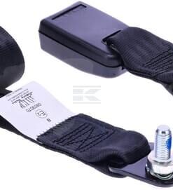 Cinturón de seguridad negro estático 2 puntos
