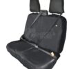 Funda de asiento, furgoneta de pasajeros doble, negro, reposacabezas separado, 5 piezas, adecuado para FordTransit 2014