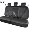 Funda de asiento, trasera, negra, 3 reposacabezas fijos, bandeja abatible, apta para FordRanger